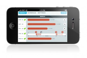 Nest energy history on iPhone