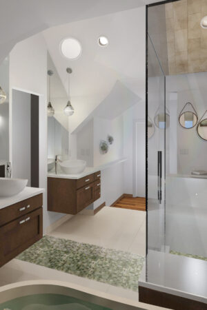 Primary Bath Remodel Rendering