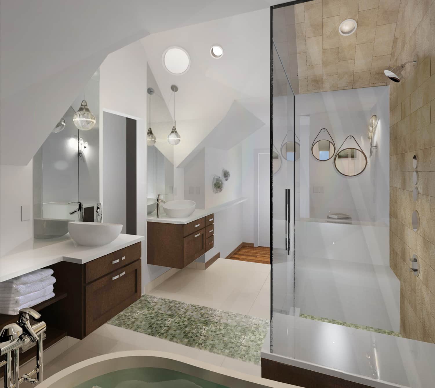 Primary Bath Remodel Rendering