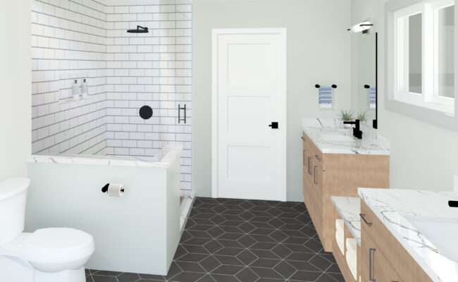 Primary Bathroom Rendering