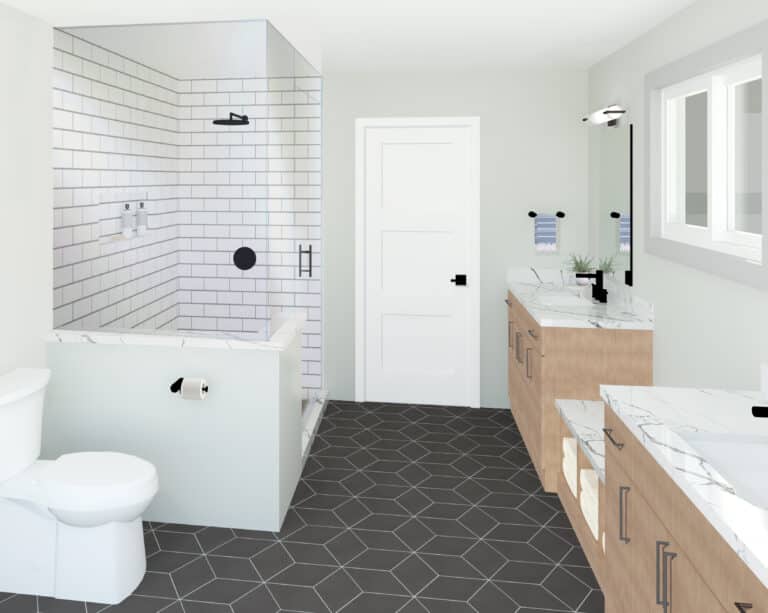 Primary Bathroom Rendering