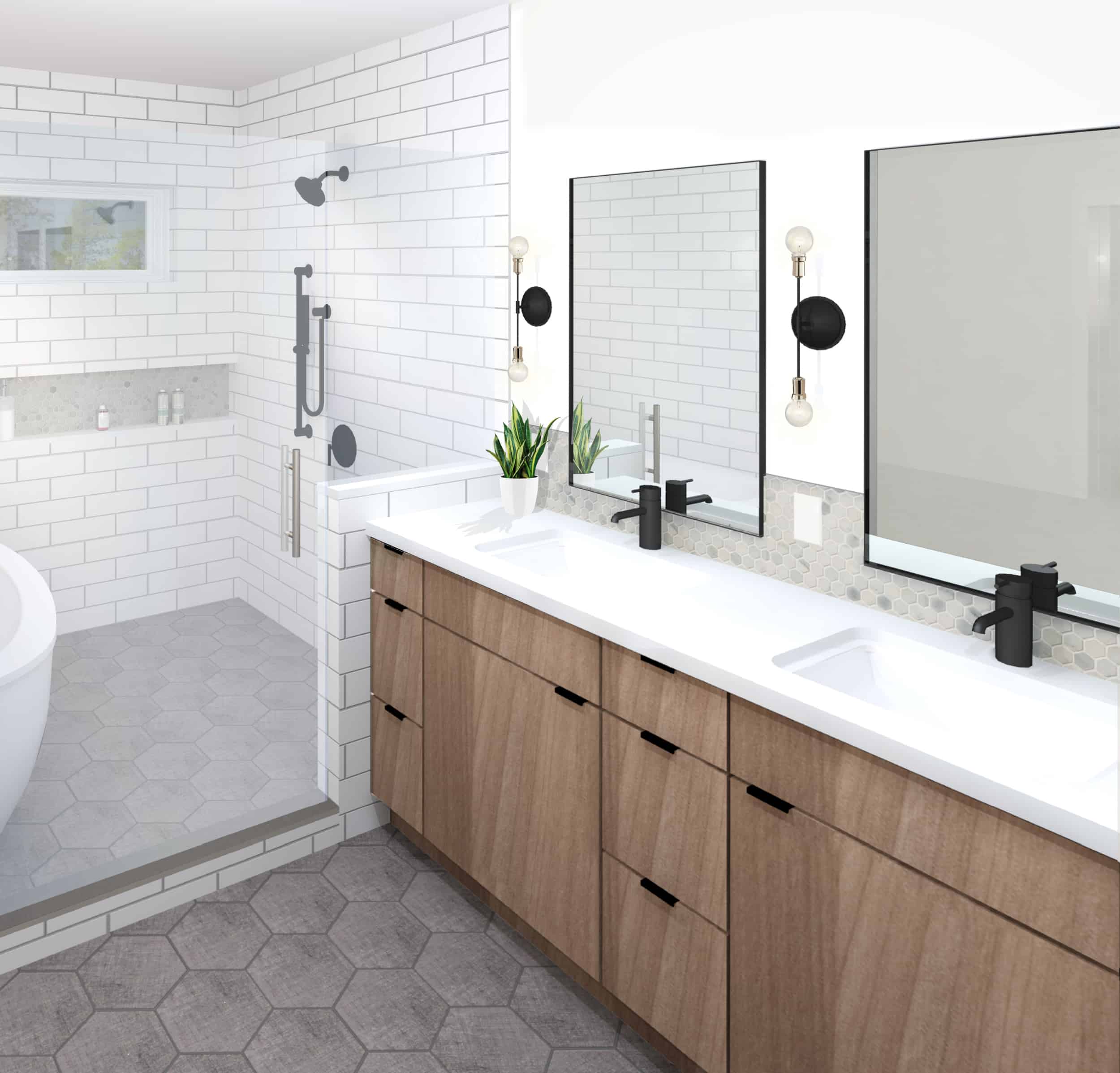 Primary Bath Rendering