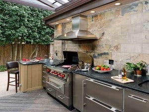 outdoor kitchen