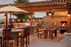 outdoor kitchen