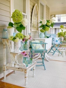 casual country front porch