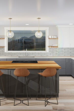 Custom Home Kitchen Rendering