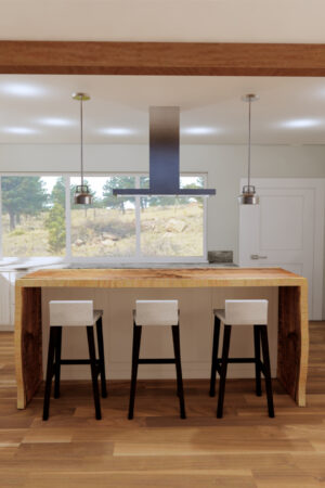 Custom Home Kitchen Rendering