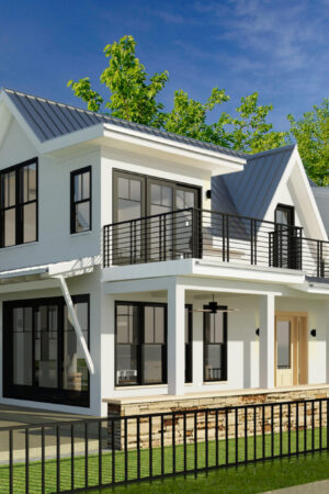 Exterior Custom Home Rendering