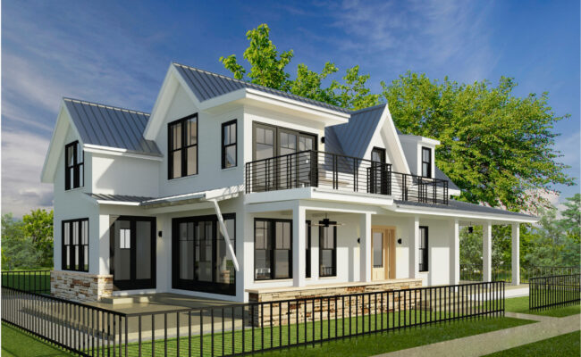 Exterior Custom Home Rendering