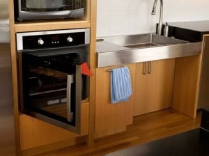 Accessible oven in kitchen