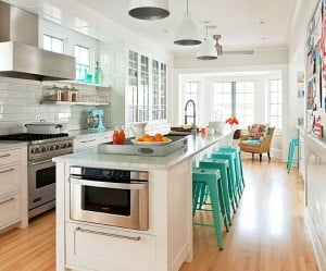 Universal design kitchen island