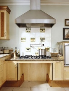 Wheelchair accessible cooktop