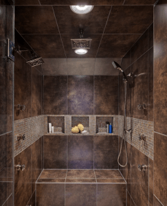 Universal design shower