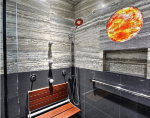Accessible shower with spa-like feel