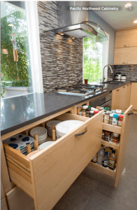Kitchen organization for universal design