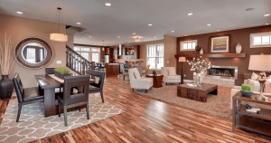 Living Space with Dining Room