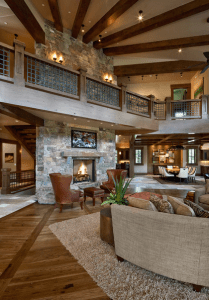 Rustic Living Space Open Floor Plan