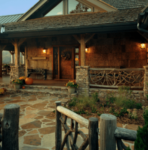 rustic front porch