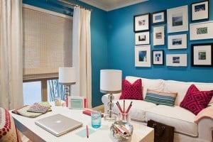 Comfortable seating in home office