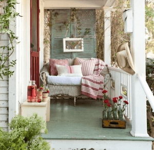 shabby chic front porch