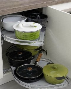 Pull-out cabinet organization