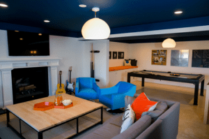 remodeled basement