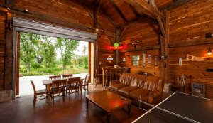 garage turned into a mancave