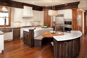 creative kitchen island with seating
