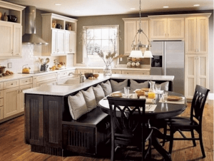 mutli-sided kitchen island