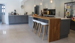 Modern Natural Kitchen Island