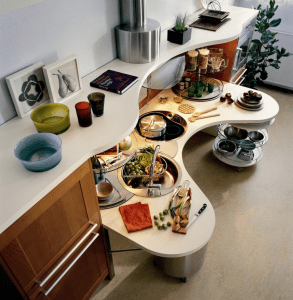 houzz.com- unique countertop shape