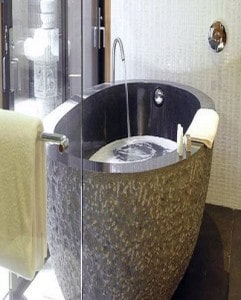 Oval Gray Soaking Tub
