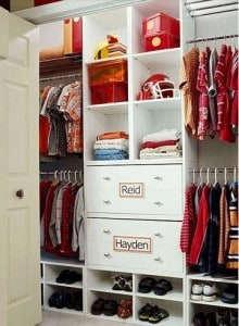 pinterest.com- Custom closet shelving