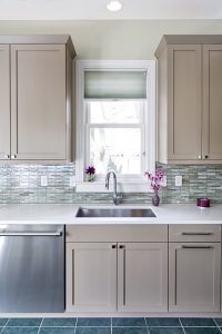 Gray Beige Kitchen Cabinets