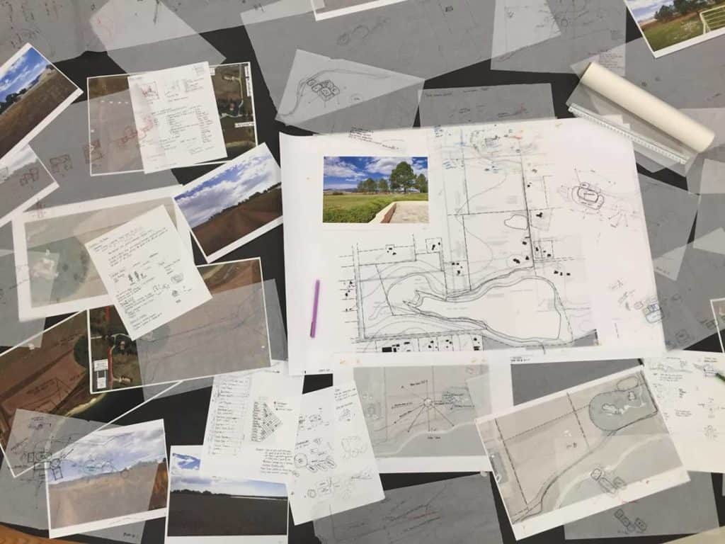 Schematic Design Concepts Trace Paper Overlays