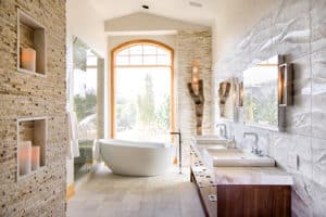 master bath with window