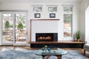 Living Room with Fireplace