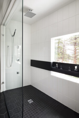 Modern Masculine Melton Design Build Boulder Colorado Master Bathroom Remodel