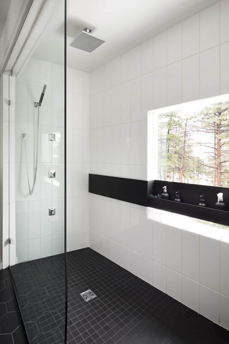 Modern Masculine Melton Design Build Boulder Colorado Master Bathroom Remodel