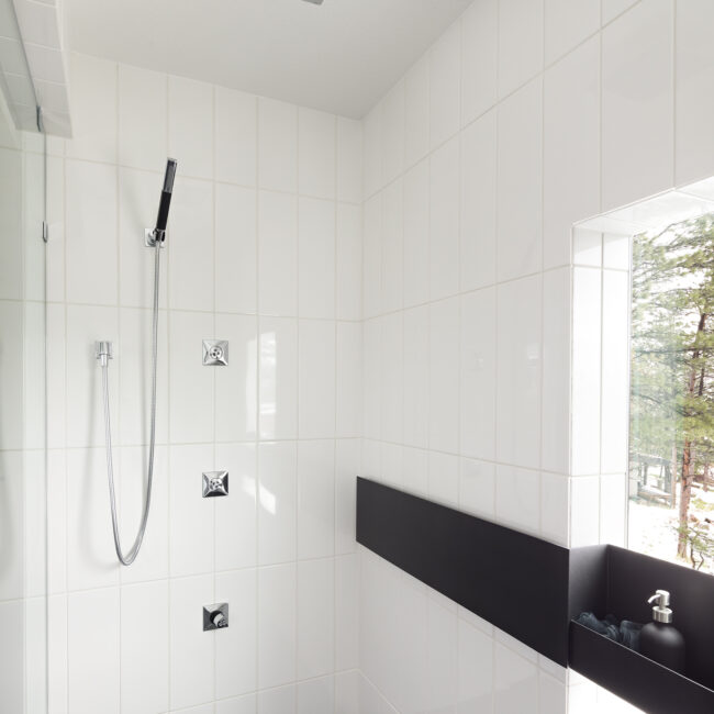 Modern Masculine Melton Design Build Boulder Colorado Master Bathroom Remodel