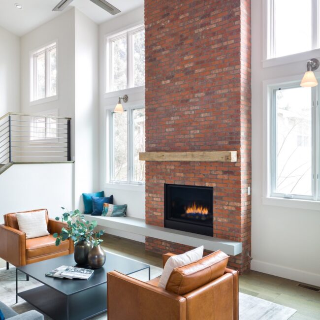 Melton Design Build Boulder Colorado Whole Home Remodel Fireplace