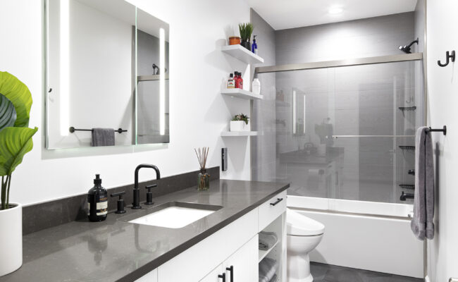 Melton Design Build Boulder Colorado Home Remodeler Master Bathroom Remodel Renovation Serene Modern Eastern