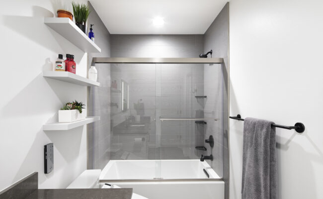 Melton Design Build Boulder Colorado Home Remodeler Master Bathroom Remodel Renovation Serene Modern Eastern