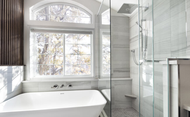 Melton Design Build Boulder Colorado Home Remodeler Master Bathroom Remodel Renovation Serene Modern Eastern