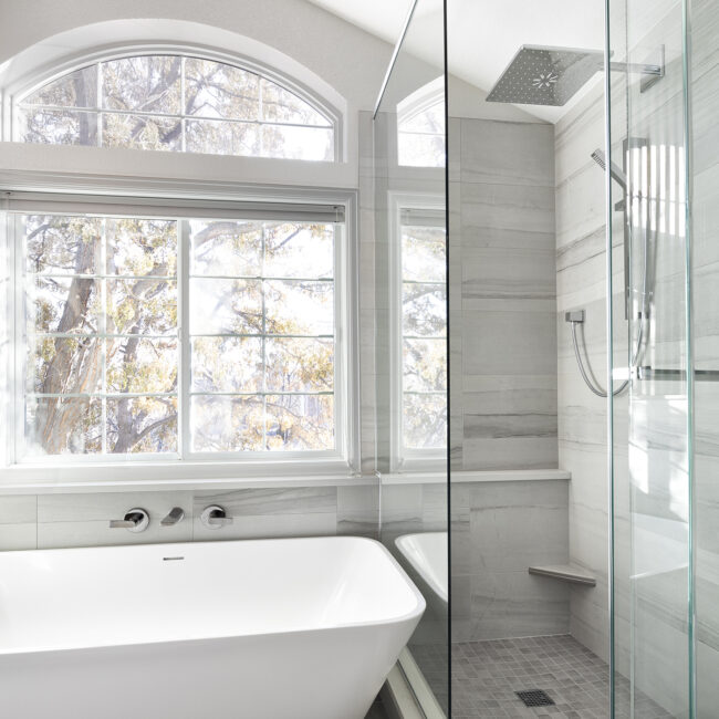 Melton Design Build Boulder Colorado Home Remodeler Master Bathroom Remodel Renovation Serene Modern Eastern