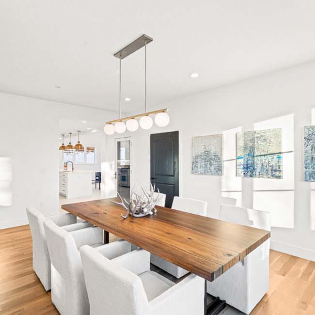 Custom Mountain Home - Dining Room to Kitchen