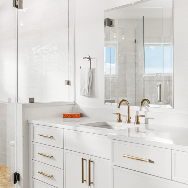 Custom Mountain Home - Primary Suite Vanity Detail
