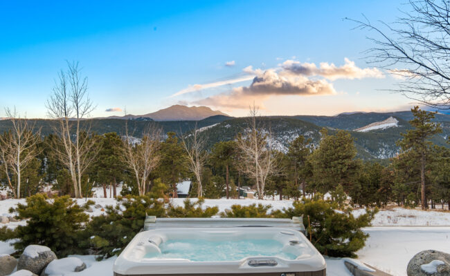 Custom Mountain Home - Hot Tub View 2