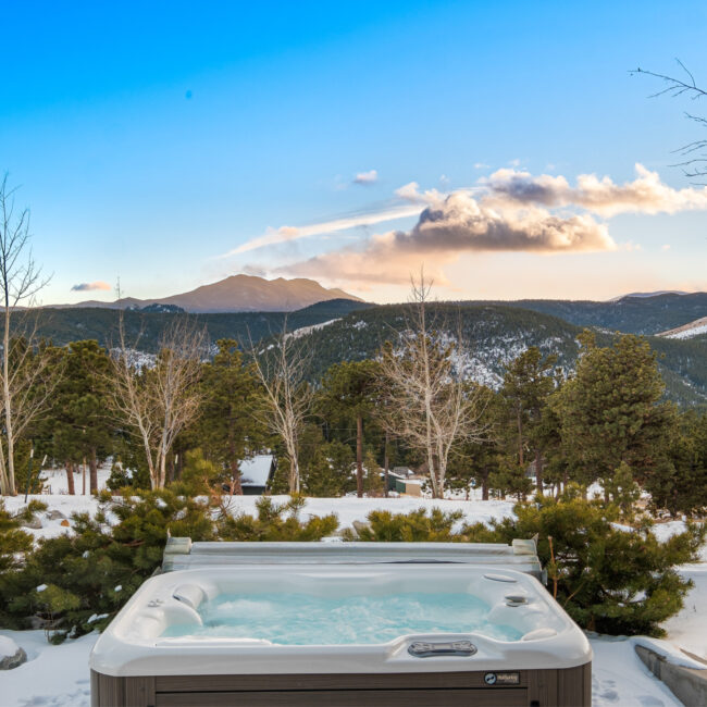 Custom Mountain Home - Hot Tub View 2