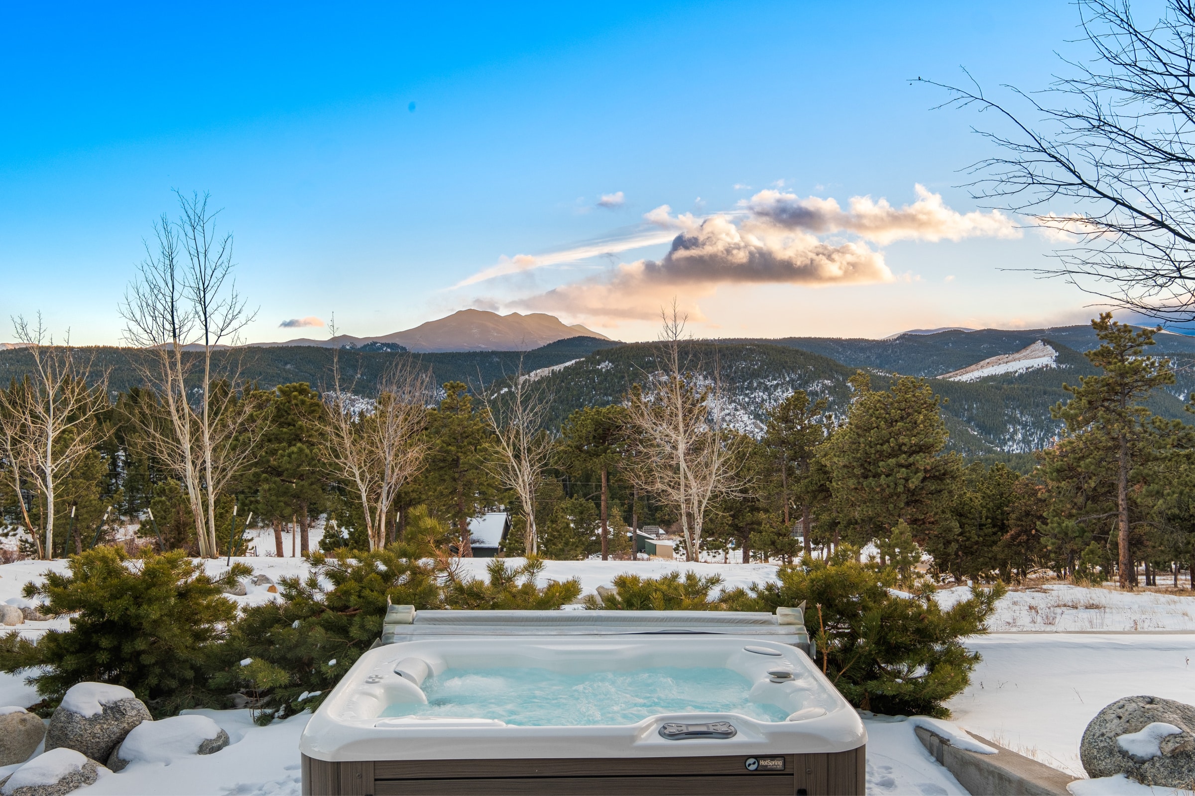 Custom Mountain Home - Hot Tub View 2